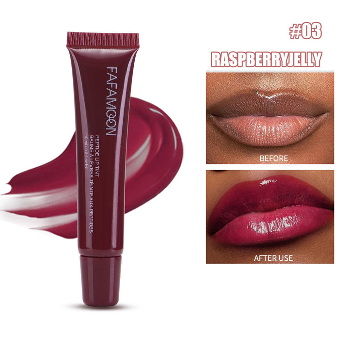 Glossy Lip Glaze Waterproof Long Lasting Lip Gloss Glossy Mirror Tea Red Liquid Lipstick Doodle Lip Korean Makeup Liana Skincare