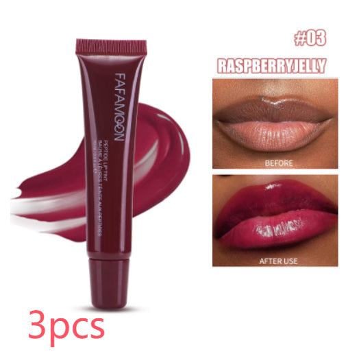 Glossy Lip Glaze Waterproof Long Lasting Lip Gloss Glossy Mirror Tea Red Liquid Lipstick Doodle Lip Korean Makeup Liana Skincare