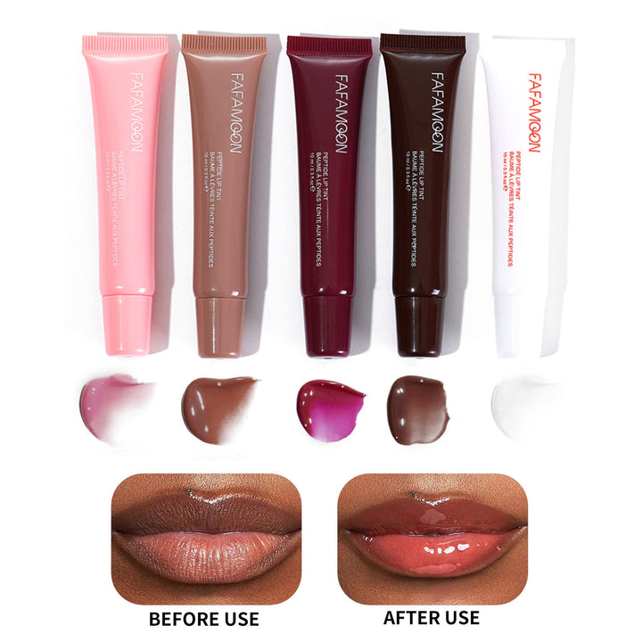 Glossy Lip Glaze Waterproof Long Lasting Lip Gloss Glossy Mirror Tea Red Liquid Lipstick Doodle Lip Korean Makeup Liana Skincare