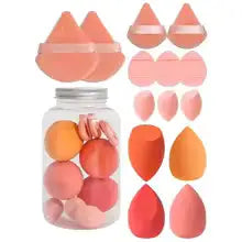14Pcs Makeup Sponge Cosmetic Puff Foundation Sponges Blender Beauty Egg Powder Puffs Make Up Accessories Women Makeup Tools Liana Skincare