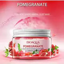 120g Pomegranate Fresh Moisturizing Sleeping Mask, Contains Pomegranate Fruit Extract, Moisturizes the Skin, Makes It Soft and Smooth, Provides Daily Skin Care Liana Skincare