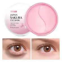 LAIKOU Japan Sakura or Snail Eye Mask Fade Dark Circles Hydrating Moisturizing Care Eyes Mask Face Care Product Liana Skincare