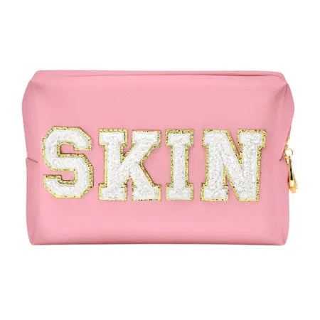 Liana Skin White PU Leather Cosmetic Bag Scammer Liana